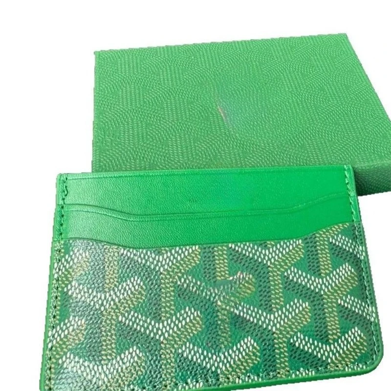 5 Fächer mit Verpackung, doppelseitiger Aufbewahrungstasche für mehrere Karten, PU-Leder aus Bargeld