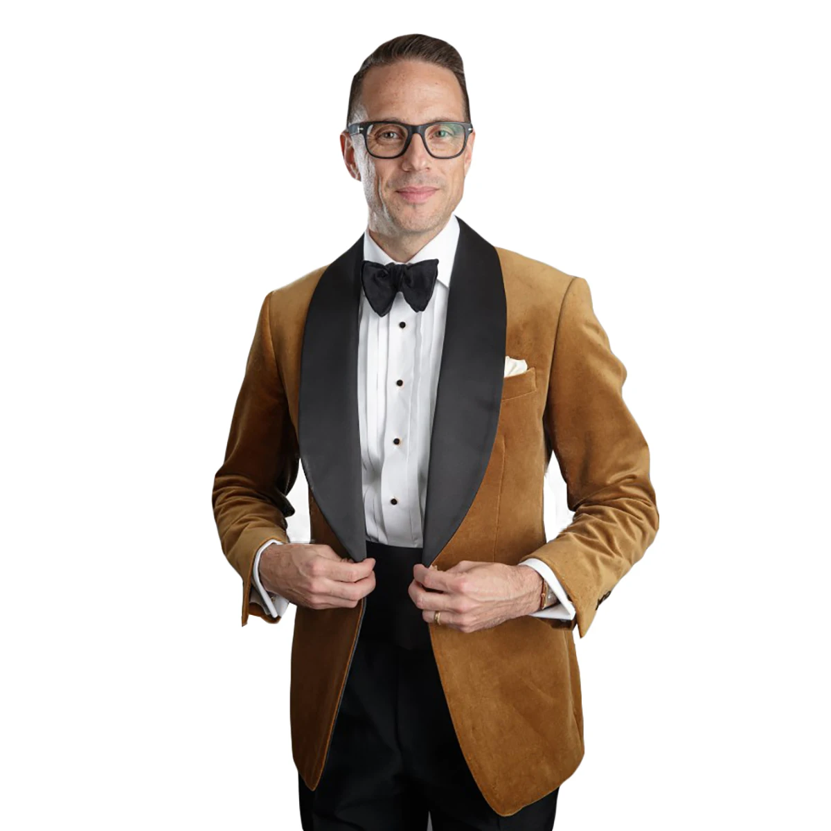 Costume classique en daim marron pour hommes, veste de scène, Tuxedos de haute qualité, Costume de fête pour occasions formelles, Costume fait à la mode