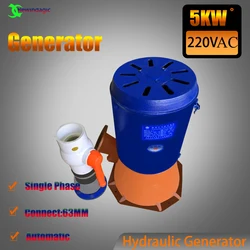 3KW 5KW 10KW Electric Water Turbine Hydroelectric Generator 220V Alternative Power Energy Generator Lighting Charging 5000W