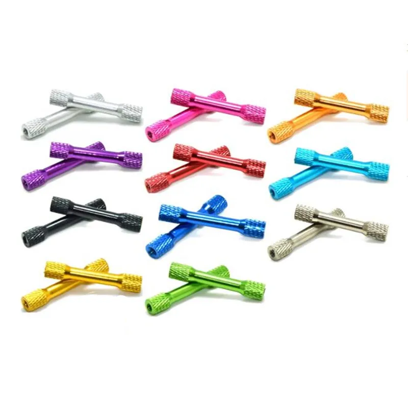 10PCS M3 Aluminum Knurled Spacer Double Head Standoff Column Multicolor DIY FPV RC Model Assembly Hardware Accessories