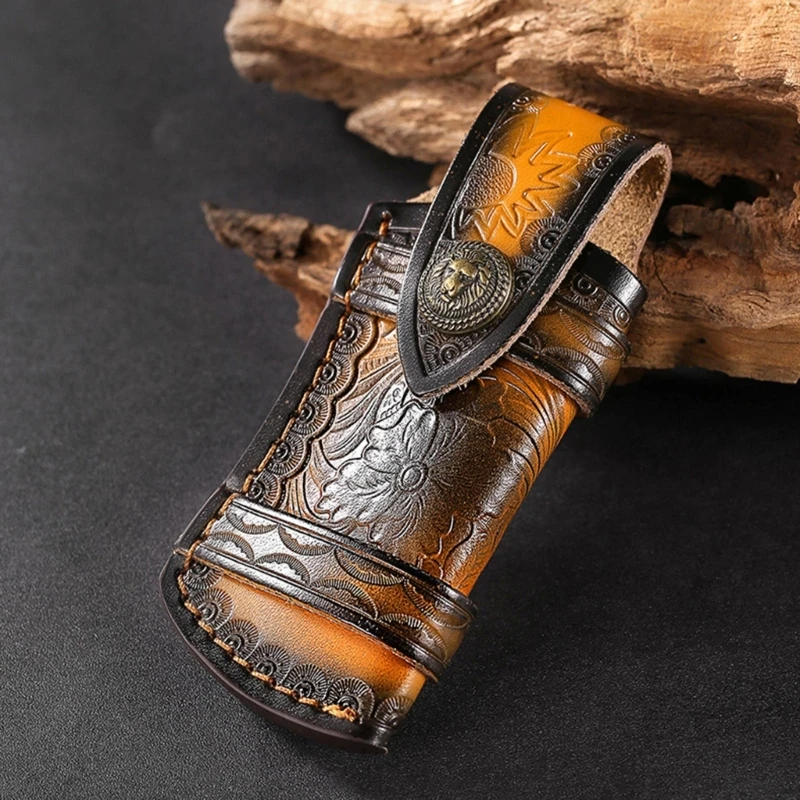 Fixed Leather Hunting Knife Sheaths Straight Waterproof Folding Knife Holsters Universal Leather Sheath Waist Scabbard Shells