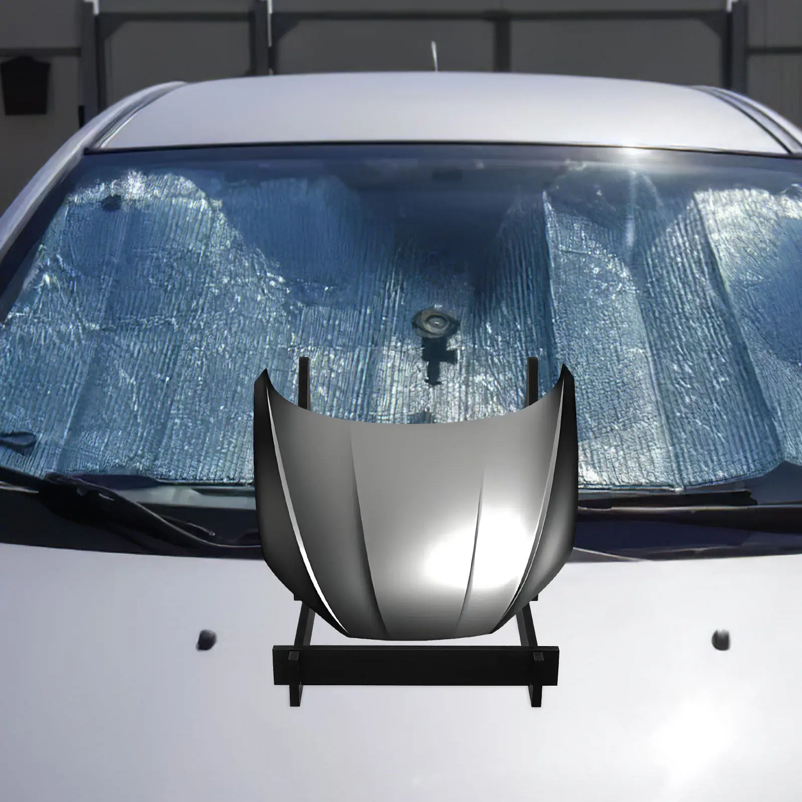 Car Hood PVC Display Stand Portable Transparent Film Holder for Auto Film Shop Exhibition Rack Tile Sample Display Stand
