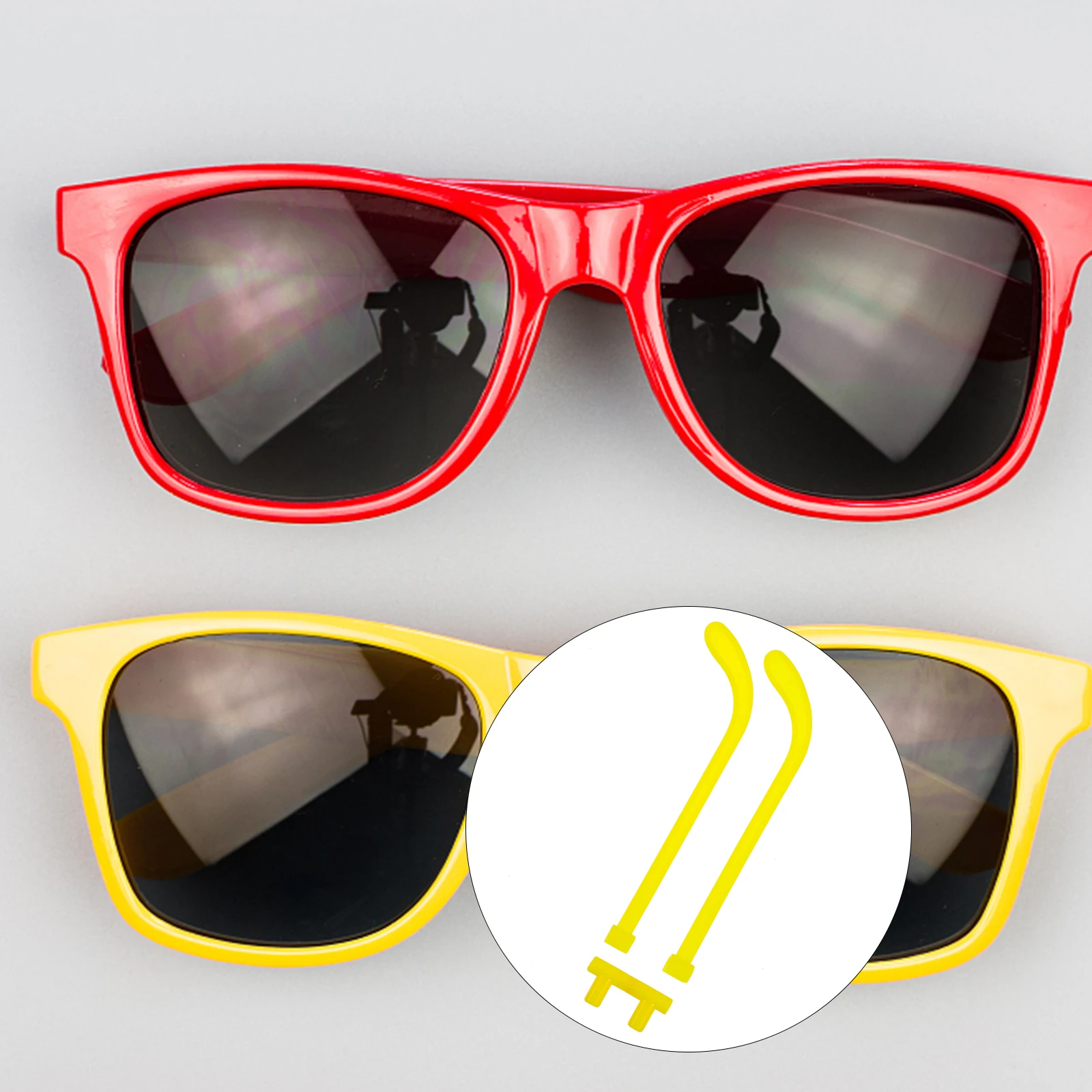 

30 Sets Fluorescent Glasses Accessories Eyeglass Temple Sleeves Replacement Parts Arms Eyeglasses Ordinary Frame