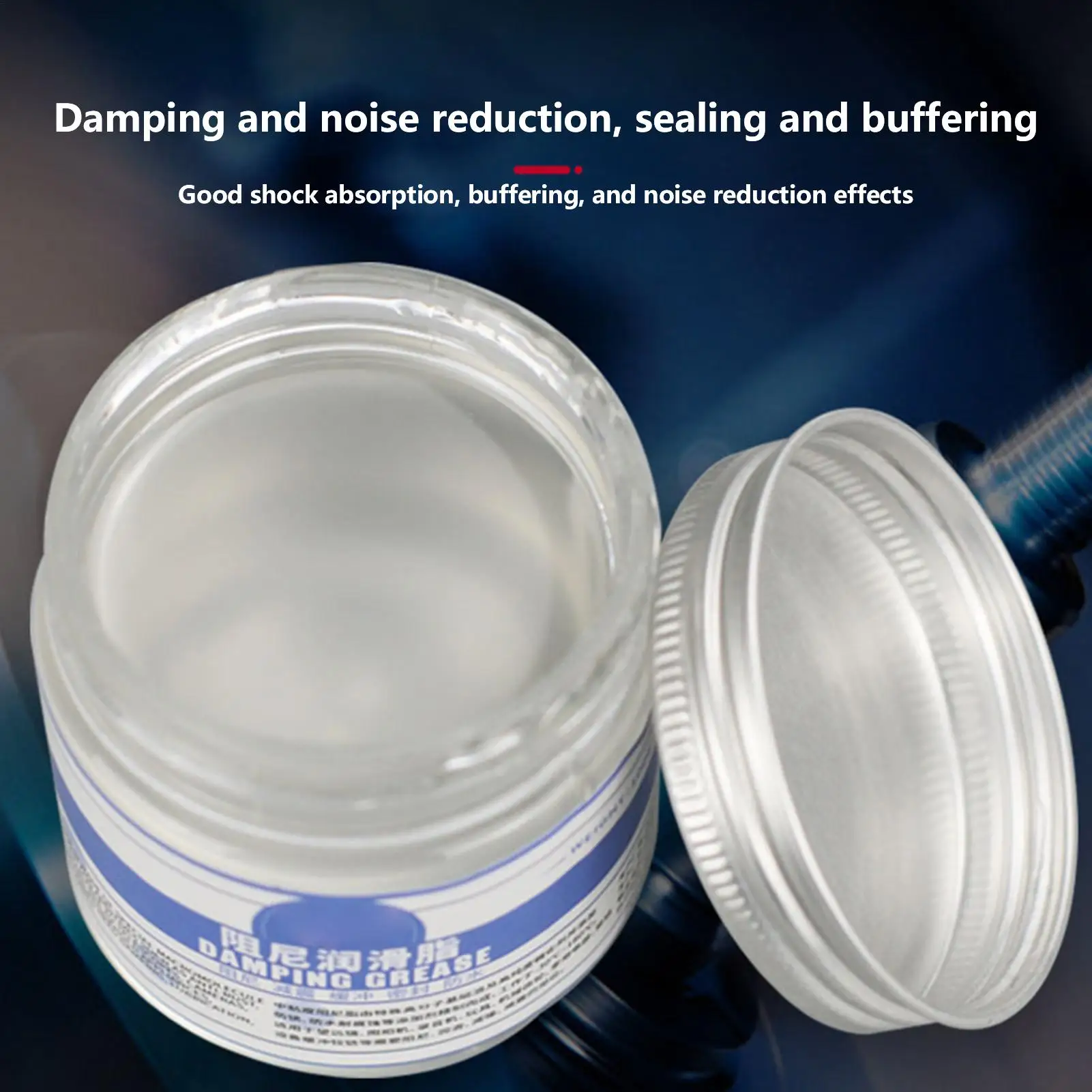 30g/100g Damping Grease High Viscosity Mechanical Buffer Grease Anti-rust Polishing Abrasive Lubricating Grease For Rubber
