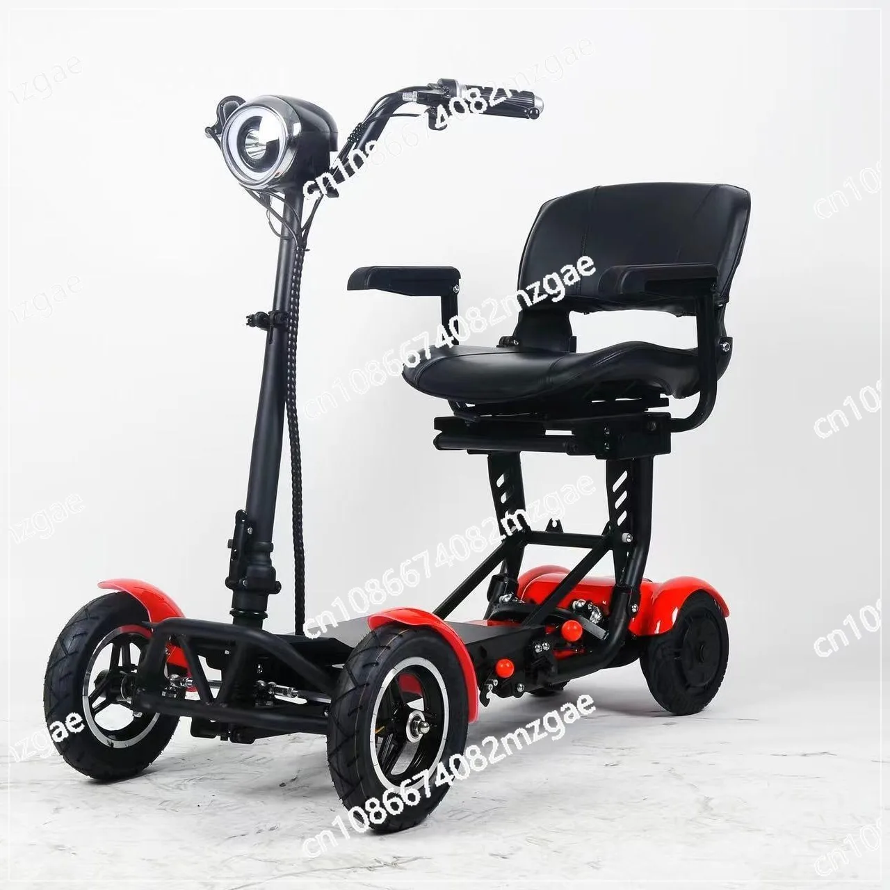 

New small household for the elderly transportation electric car mini four-wheel folding battery car