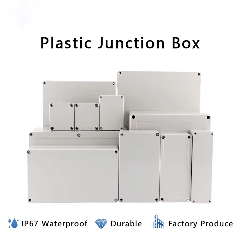 Caja impermeable para exteriores, caja de plástico, caja de proyectos electrónicos, caja de conexiones impermeable para electrónica
