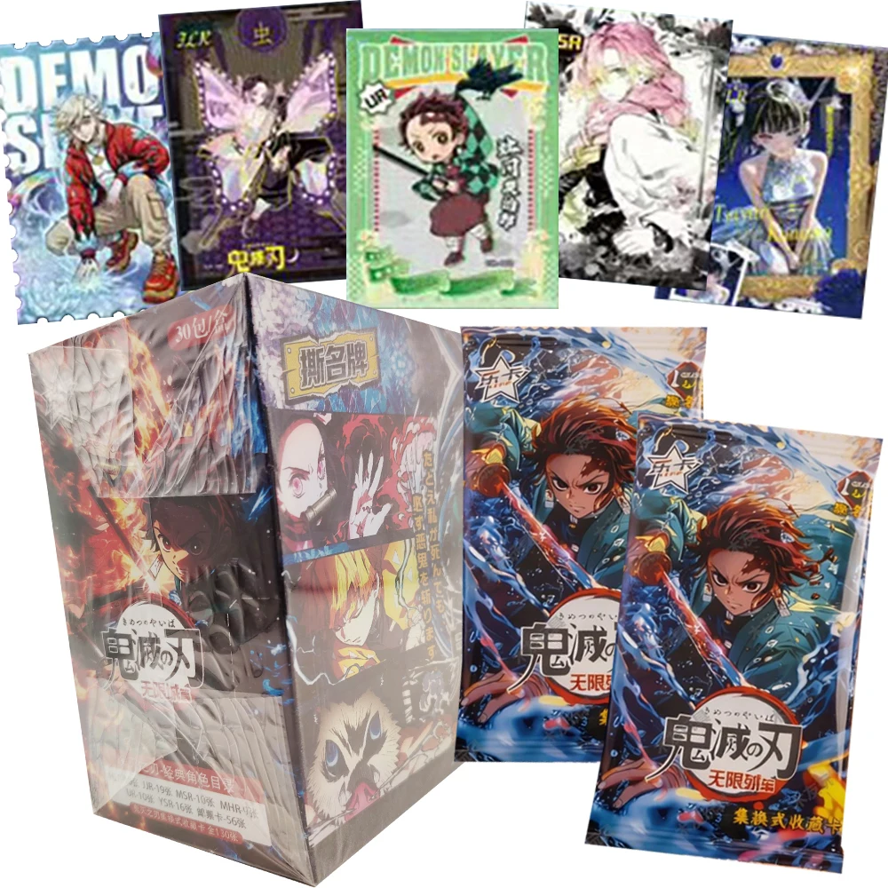 

Demon Slayer Collection Cards Exquisite Cool Personality High Quality Character Close-up Cards Anime Creative Peripheral Gifts