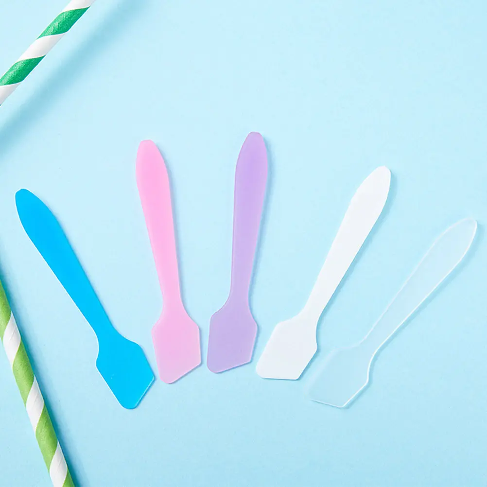 150Pcs Facial Portable Scoop Makeup Cream Spoon Beauty Tool DIY Face Mask Subpackage Spoon Ladies