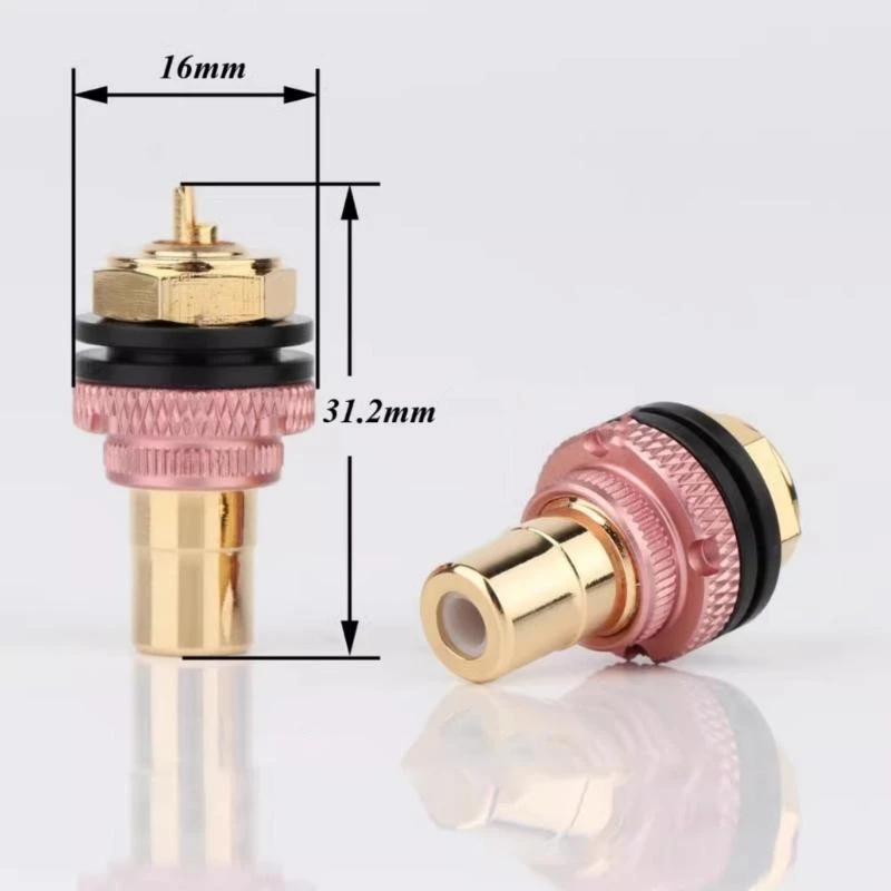 Y2GD Brass Radio Focket Focket Gold Gold Female Auditory Terminal Universal