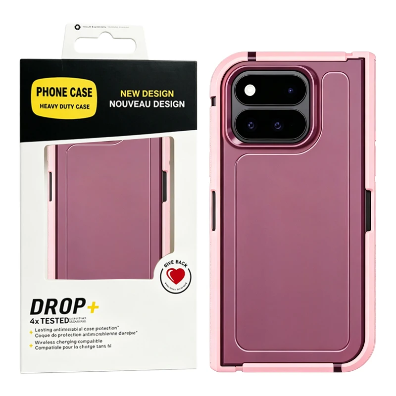Military Grade Heavy Duty Defender Armor 3in1 Rugged Case for Google Pixel 11Pro Fold TPU+PC Ott-Box Anti Drop Protection Cover