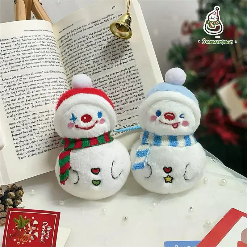 Simpatica sciarpa invernale pupazzo di neve bambola di peluche portachiavi ciondolo borsa zaino appeso ciondoli decorazione natalizia regalo di compleanno