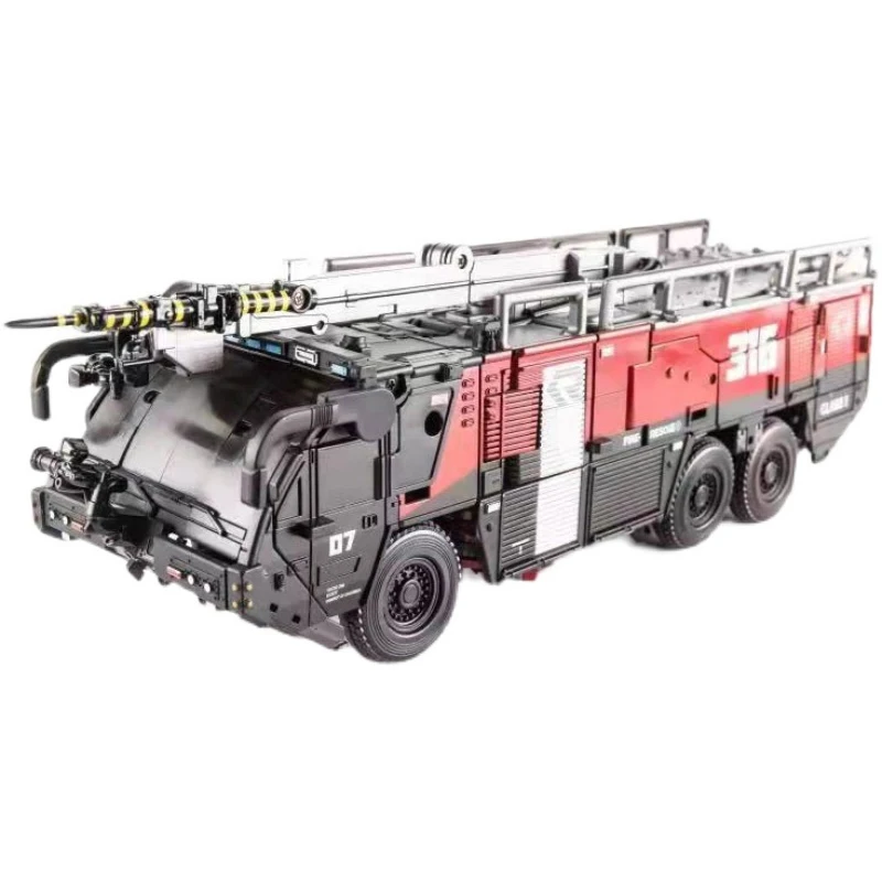 Con scatola di trasformazione OV-01 OV01 versione allargata modificata KO SS61 Prime lega camion dei pompieri Action Figure modello di robot giocattolo