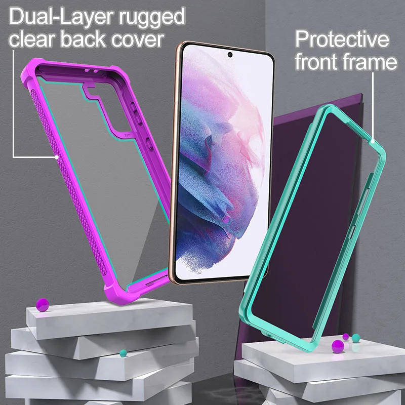 Shockproof TPU Case For Samsung Galaxy S10 S20 S21 Plus Ultra FE Note 10 20 A12 A32 A52 A51 A71 A20 A21S Rubber Bumper Cover