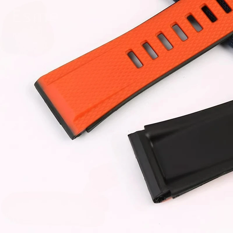 Для Casio G-SHOCK GA2000 PRG600 24 мм плоский интерфейс специальная пряжка военно-зеленый черный желтый полимерный ремешок для часов ударопрочность