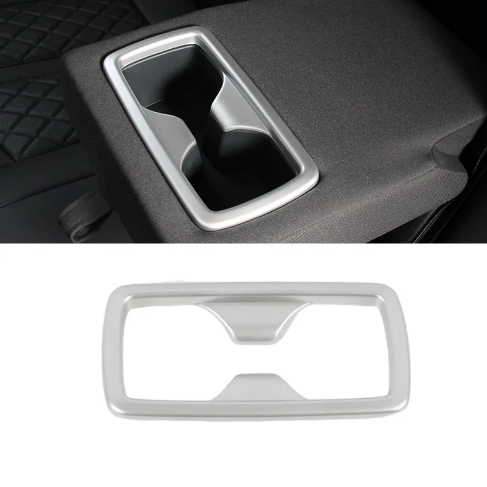 Car Rear Seat Water Cup Holder Decoration Frame Cover Trim ABS Accessories For Toyota RAV4 2019 2020 2021 2022 2023 RAV 4 XA50