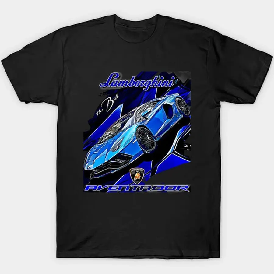 

Car Lovers T-shirt Lamb Aventador LP 700-4 Men's and Women's Short-Sleeved with Patterns for Summer