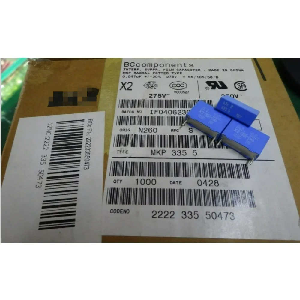 

20PCS MKP335 0.047uf/275vAC 47nf 473 New 15mm Film Capacitor
