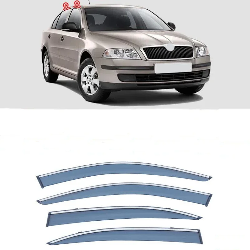 Weather Shield Side Window Deflector Window Visor Car Accessories For Skoda Octavia 2004 2005 2006 2007 2008 2009 2010 2011-2019