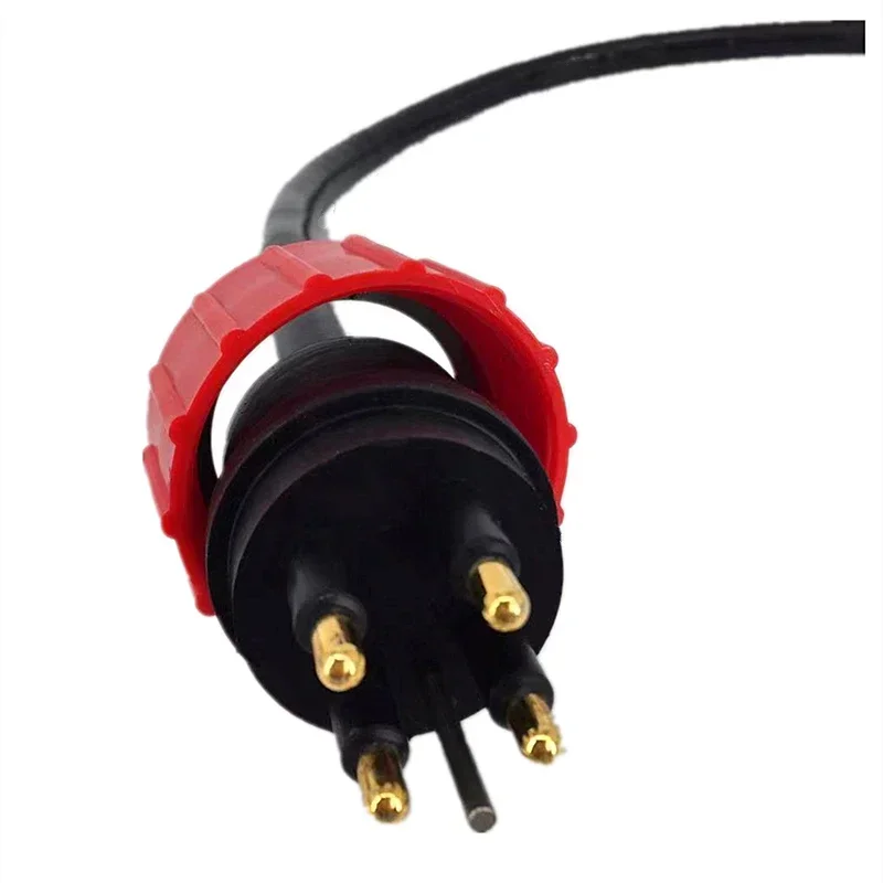 Male Underwater Connectors 40A High Power Bulkhead Connector Subsea Waterproof Electric Sockets 4 Pin Plug