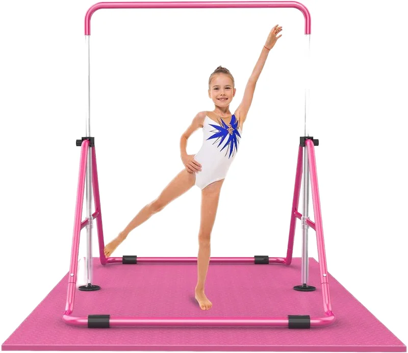 【Hot】Adjustable  Gym Bar for Kids Home Gym Training Equipment Horizontal Sports Gymnastics Bar