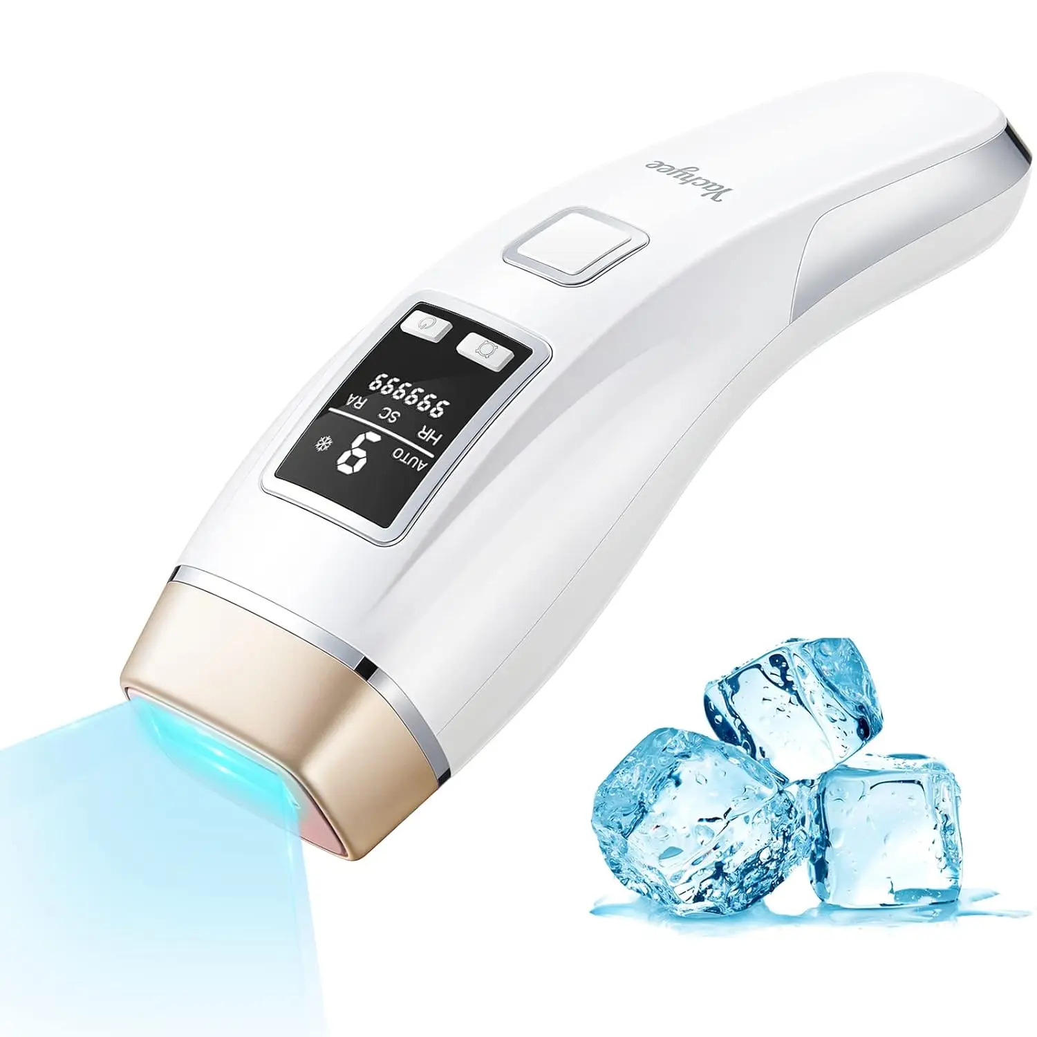 HOMEFISH 4in1 Laser Hair Removal IPL Epilator Cooling LCD Acne Treatment Rejuvenation Device for Home Bikini Trimmer Device