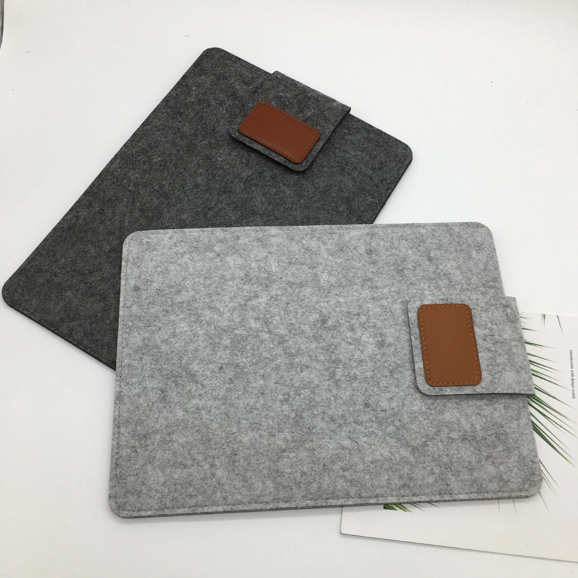 

Felt Laptop Sleeve Ultra Thin for MacBook Air Pro 13/15 Inch, Portable Protective Case Compatible with Tablet Notebook Organizer