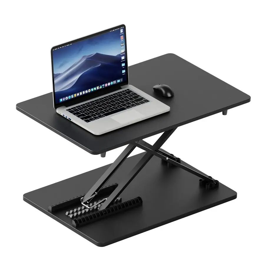 

Desk Converter Adjustable Height, 25.16 15.75 Height Adjustable Desktop Riser, No Assembly Required, Desktop Workstation for Lap