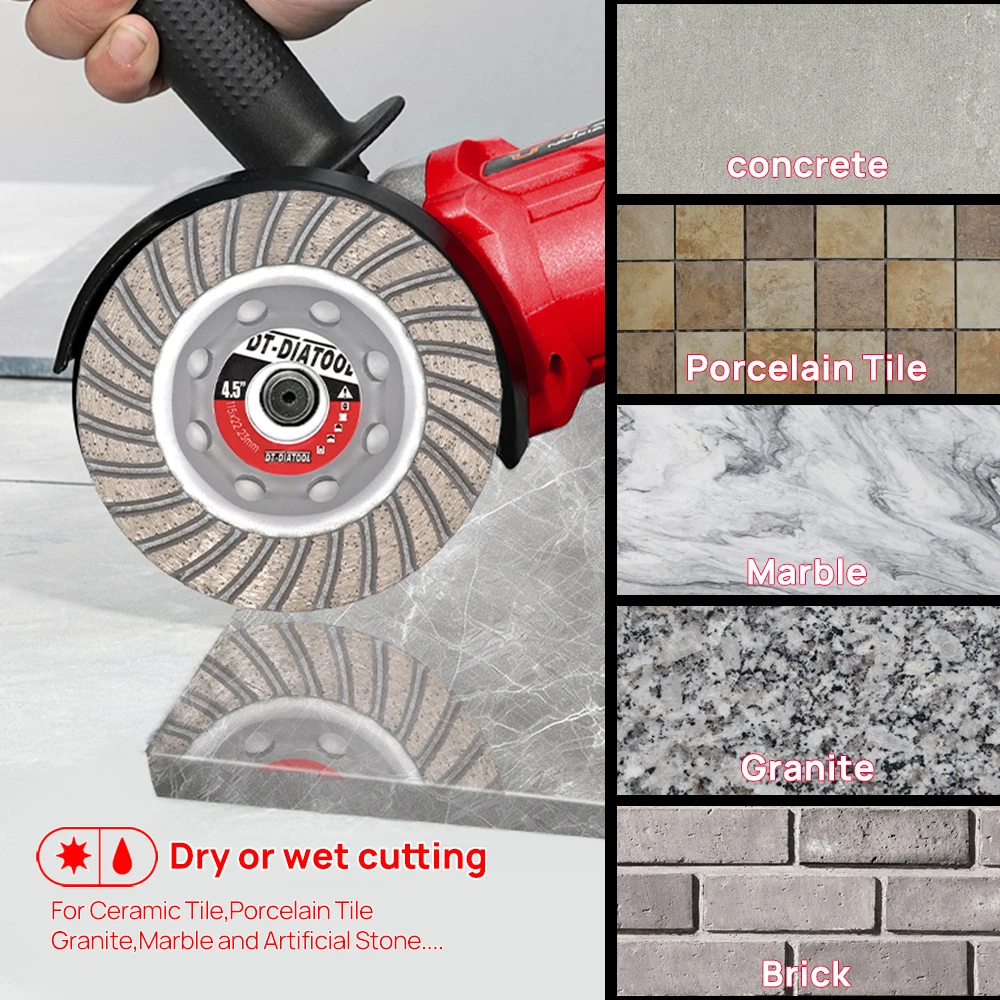 DT-DIATOOL 1Pc Premium Diamond Grinding Cup Wheel Professional Quality for Concrete Granite Masonry Grinding Wheel