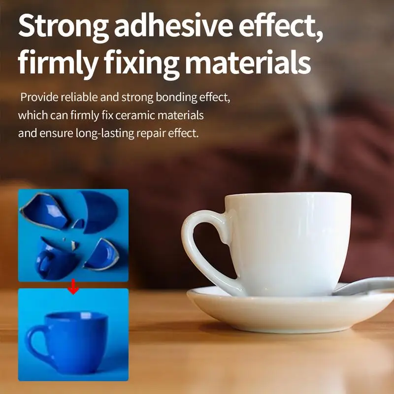 Ceramic Glue 50ml Porcelain Glue Ceramic Adhesive Ceramic Pottery Sealant Multifunctional Ceramic Repair Glue For Ceramics And