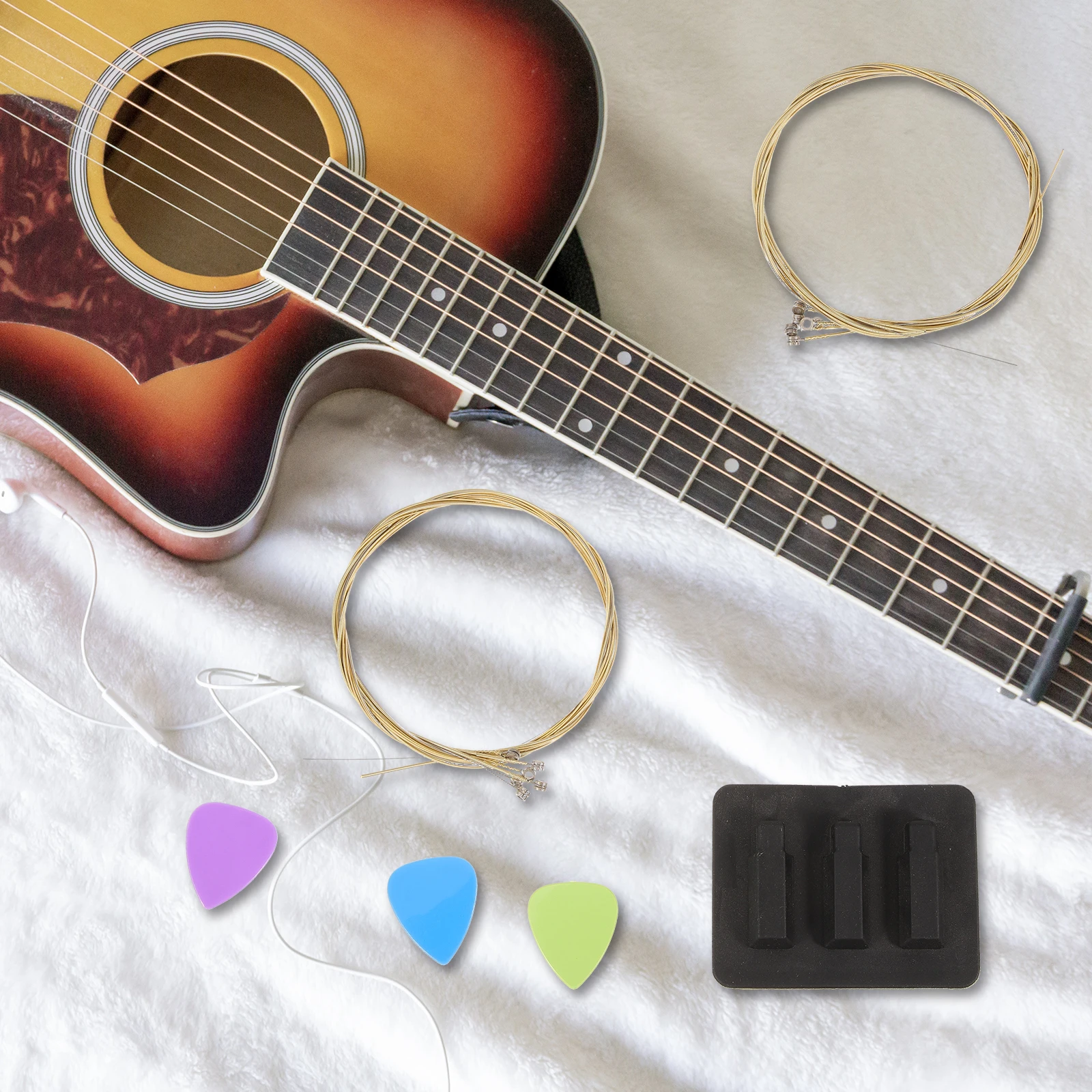 

Guitar String Kit Repair Tools 5 String Bass Strings Durable Picks Universal Accessories Bass Guitar