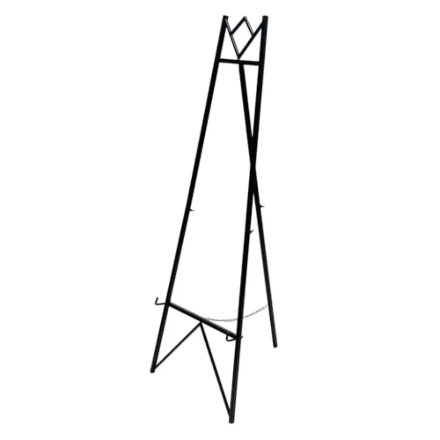 

58-дюймовый регулируемый металлический мольберт для творчества и рукоделия с цепной опорой для зеркал, напольный мольберт для демонстрации на свадьбах