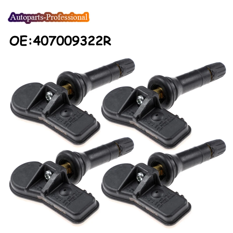 

4 pcs/lot New TPMS Tire Pressure Sensor For Dacia Duster Lodgy Sandero Renault Kangoo Clio Captur Smart 407009322R 40700-9322R