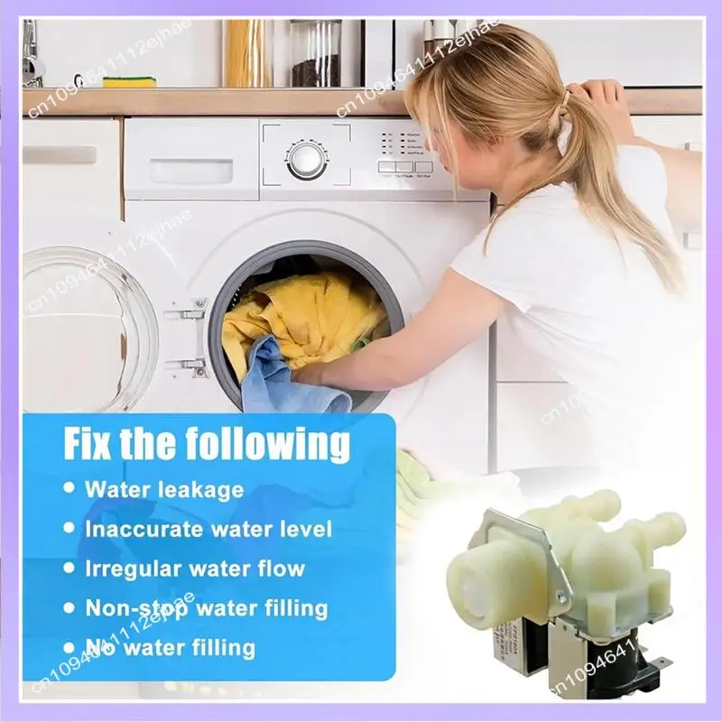 N83R FPS-180A صمام مدخل المياه للغسالة جزء 5221EN1005A 5221EN1005B AC220V مجموعة صمام مدخل المياه #3