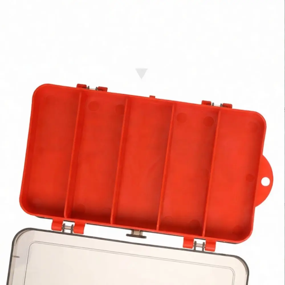 Portable Fishing Tackle Box Double Sided Plastic Case For Minnow Soft Lure Hooks Bait Storage Organizer Fishing Gear