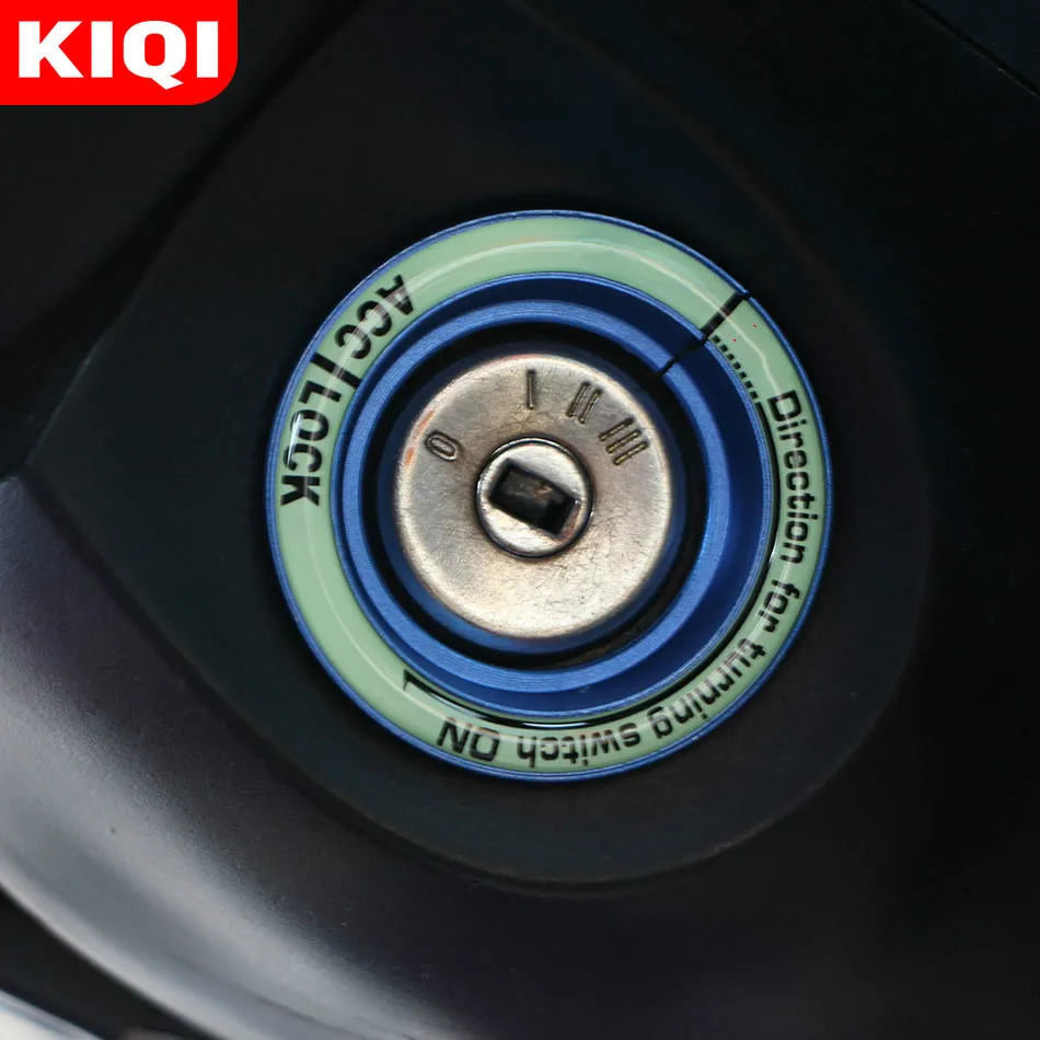 Car Ignition Key Switch Ring Trim Sticker Key Hole Circle Stickers for Ford Focus 2 MK2 3 MK3 Kuga Escape Everest Parts