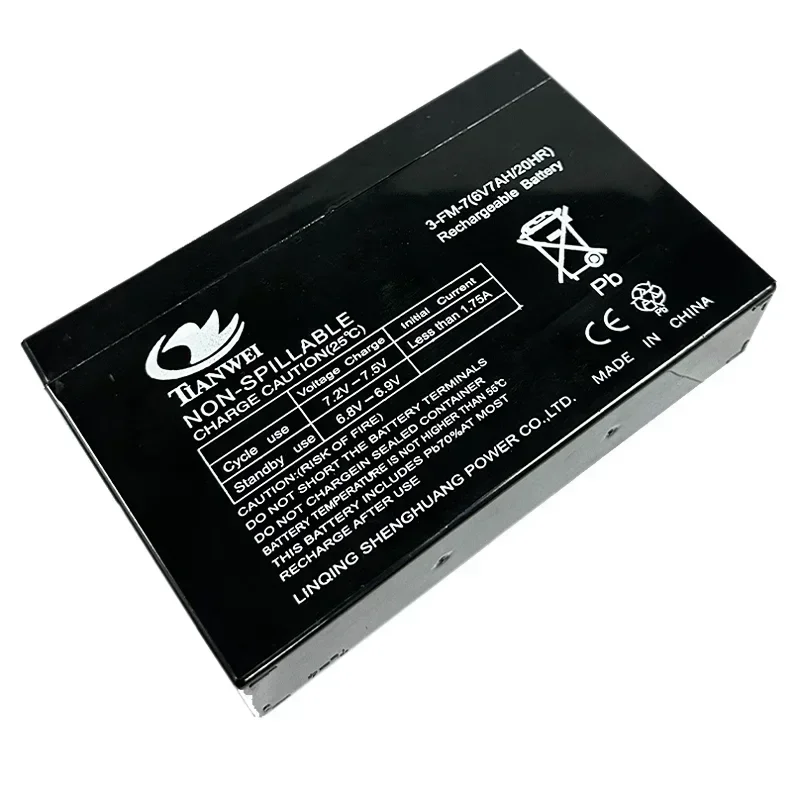 New 6V7Ah Lead-acid Battery 7000mAh, Suitable for Children\'s Electric Cars, Toys, Motorcycles, Electronic Scales, and Chargers