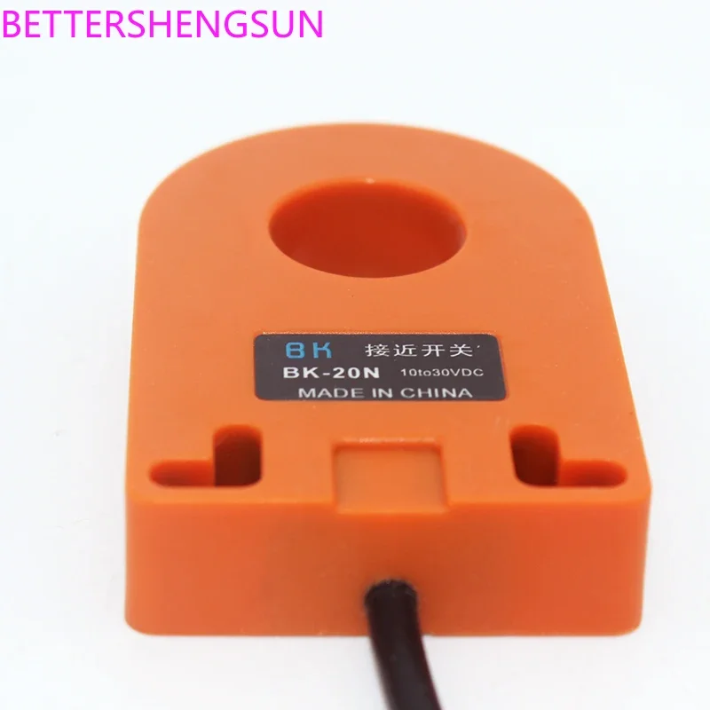 HX-DGS-20N Annular Proximity Induction Switch Sensor Adjustable 20MM High Speed Detection Metal Screw Spring