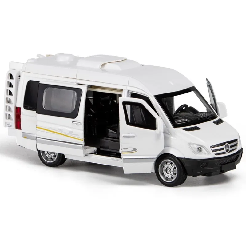 1:32 Mercedes Benz Sprinter RV Alloy Car Model Diecasts & Toy Vehicles Toy Cars Kid Toys For Children Gifts Boy Toy