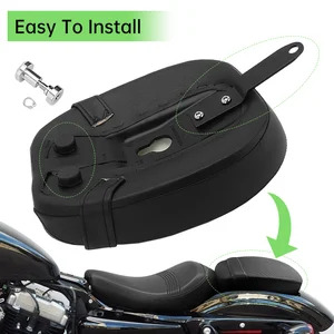 Für Harley Sportster achtundvierzig 72 48 2010-2015 Heck Motorrad Pilius Beiger Sitz schwarzes Lederkissen 8 Hauptverkaufslyder - №5