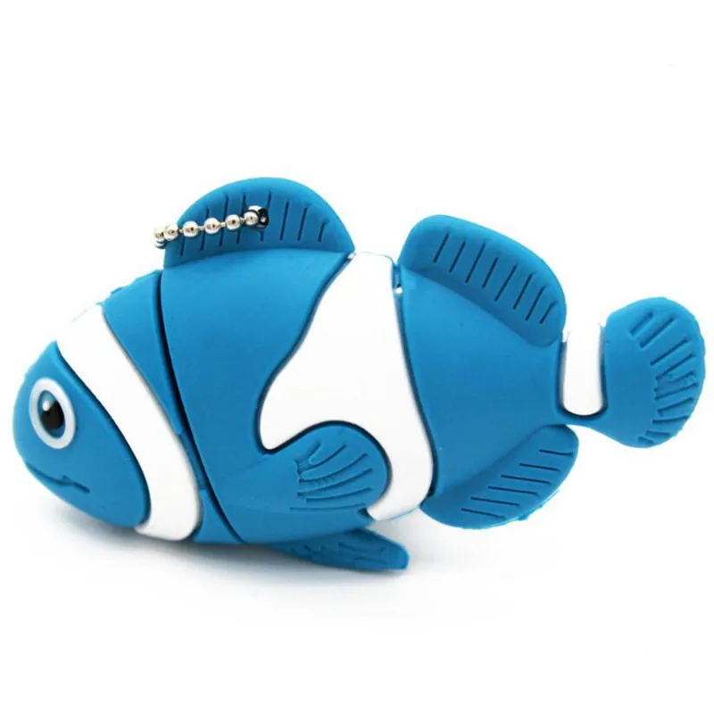 Cute cartoon animal fish Usb flash drive memory Stick pen drive pendrive 4GB 8GB 16GB 32GB 64GB U disk