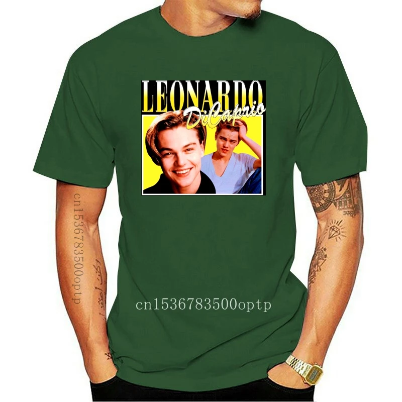 New Men T shirt VINTAGE Leonardo DiCaprio T-Shirt Women tshirt