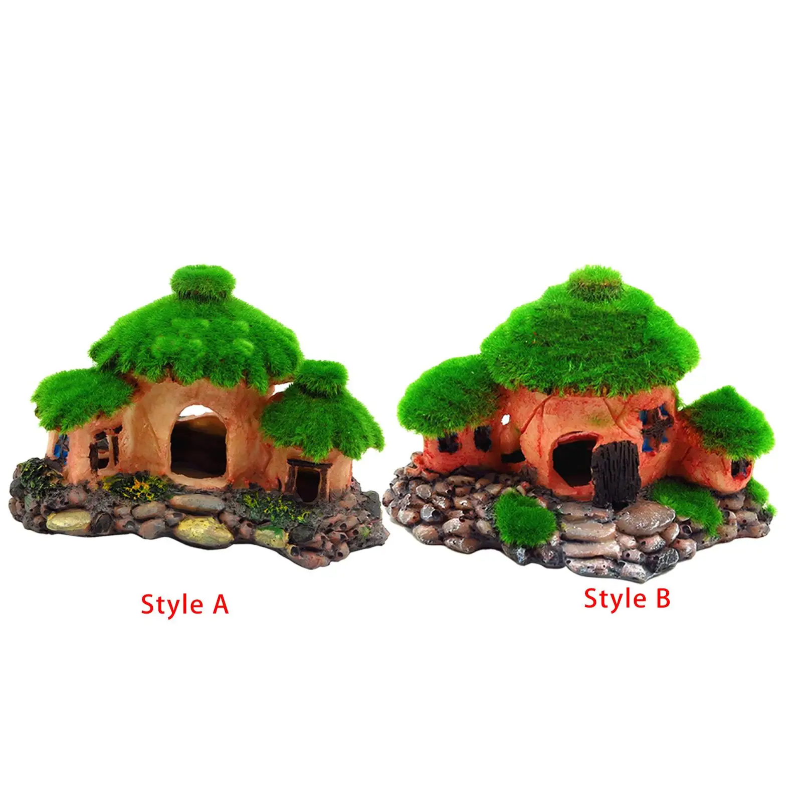 Aquarium Decorated Aquatic Plant Shelter Fish Tank Landscaping Decoration Aquarium Decoration for Micro Landscape Hiding