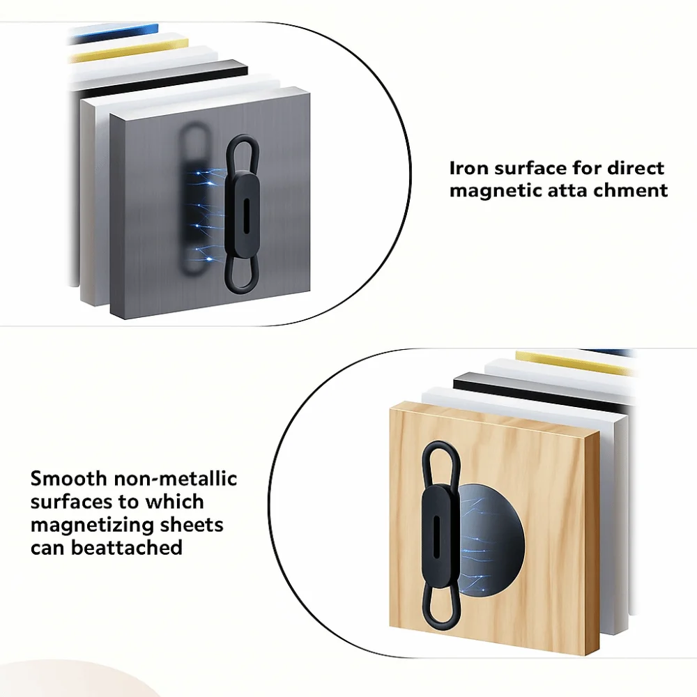 مادة السيليكون حامل القلم المغناطيسي قابل للتعديل المنقولة المغناطيسي الجاف محو علامة حامل انحناء القلم السحابة #4