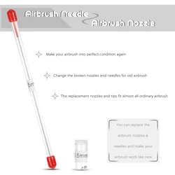 0.5mm Airbrush Nozzle And Needle Replacement for Airbrushes Spray Gun Model Spraying Paint Maintenance Tool Accessories