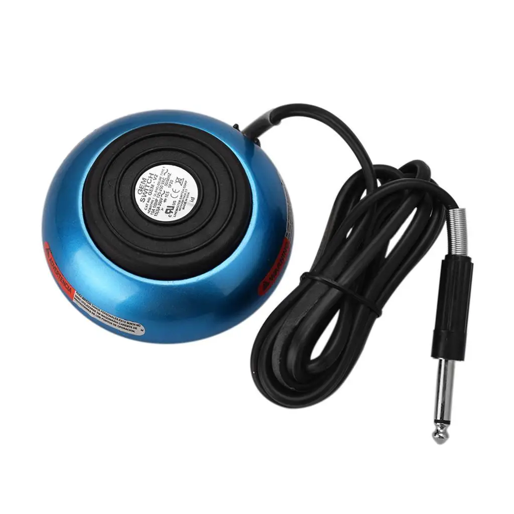 Round Stainless Steel Foot Pedal Switch Equipment Supply for Artist and Beginners - Choice of Color