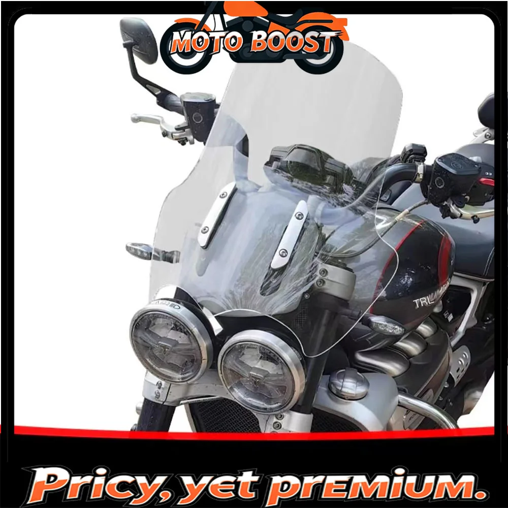 

【Premium quality】High-quality products For Triumph Rocket 3 GT R Front Windshield Modified Custom Windshield Widened Windshield