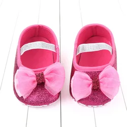 Lovely Baby Shoes Of Soft Bottom Toddler Shoes Bowknot Baby Flats Firstwalkers In The Spring And Autumn Sequins For Girls