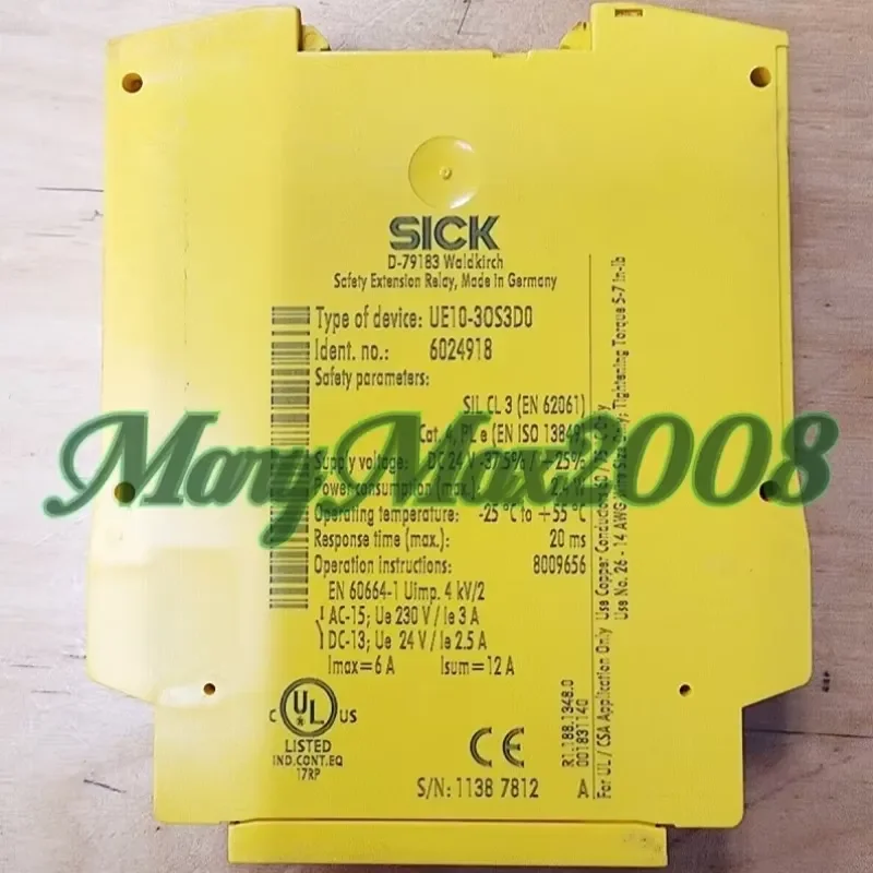

New, Ready Stock New and UE10-30S3D0 UE10-30S3D0 6024918 Safety Relay Stock in Warehouse