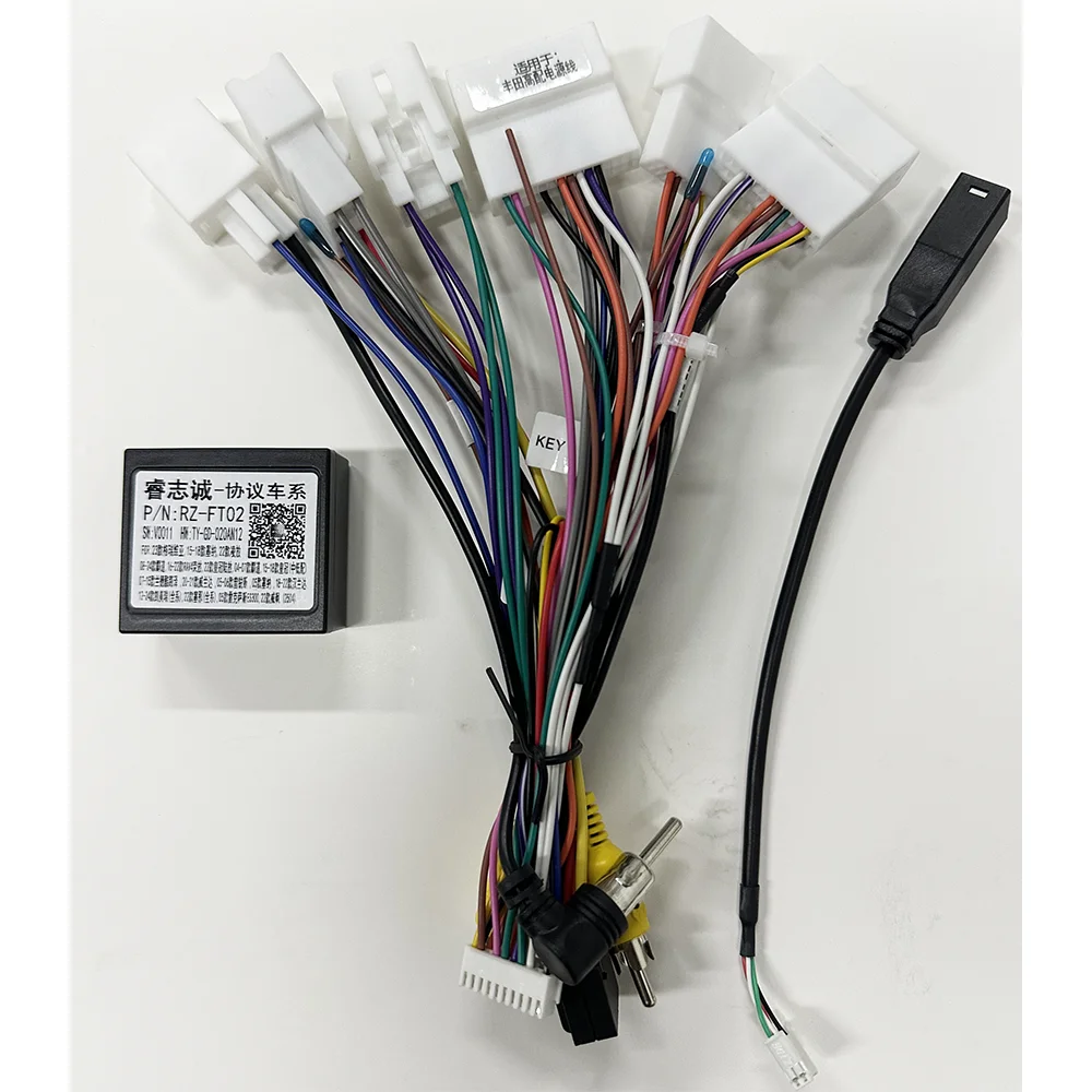 Высококачественный жгут проводов ​   Для Toyota Rav4 2013 2015 2018 2019 установка автомобильного плеер на Android
