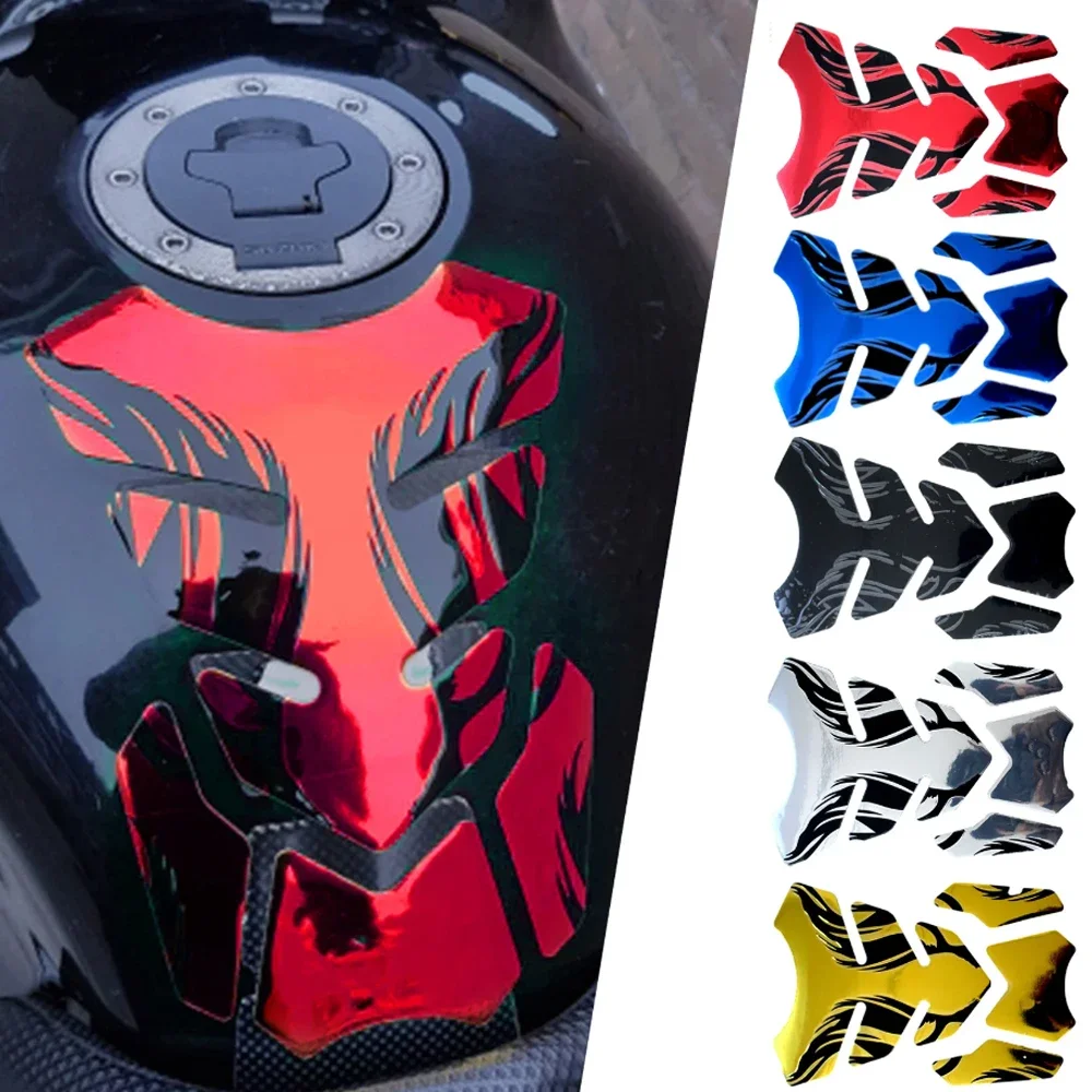 3D Universal Motorcycle Tank Pad Protector Sticker Flame Decal For Yamaha YZF R1 R6 R3 R25 MT-07 MT-09 FZ07 FZ09 MT-10 TMAX 530